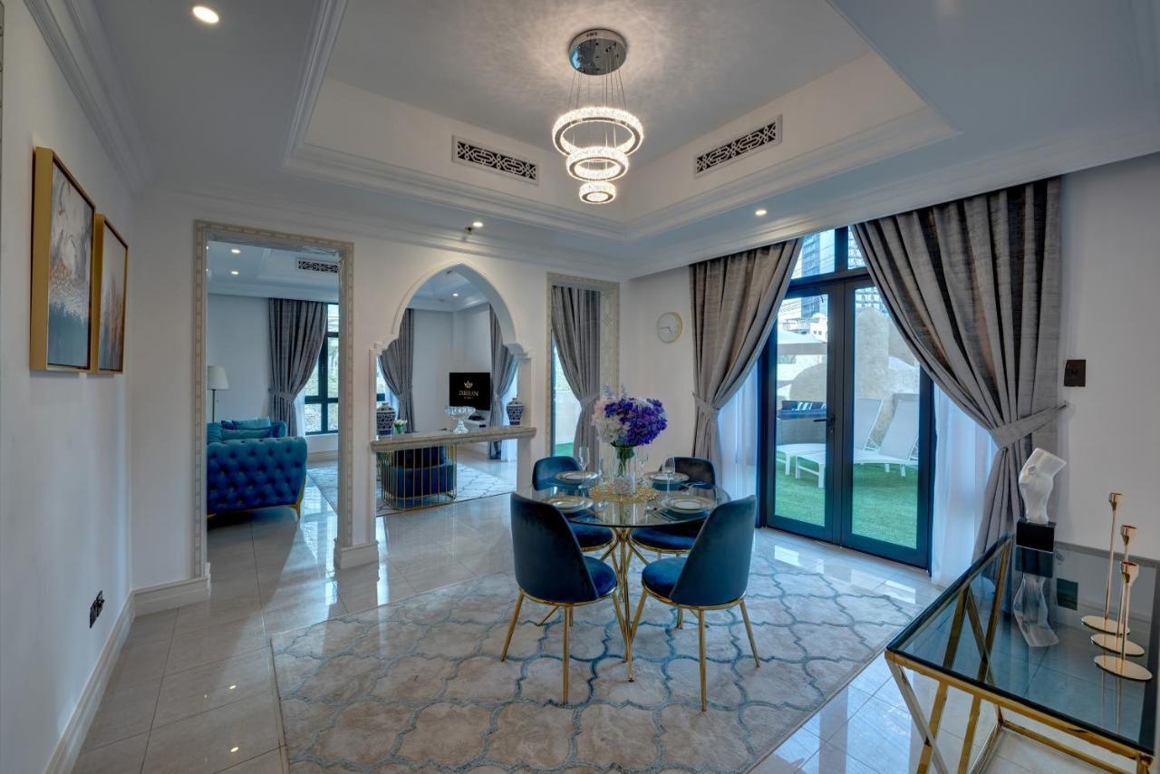Durrani Homes - Unique Garden Apt At Souk Al Bahar Besides Dubai Mall & Burjkhalifa With Private Jaccuzi Buitenkant foto